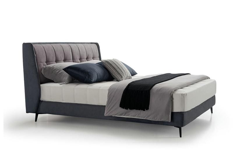 BMS Italian Style Modern Contemporary Space Saving Queen Size Bed in Fabric or Leather
