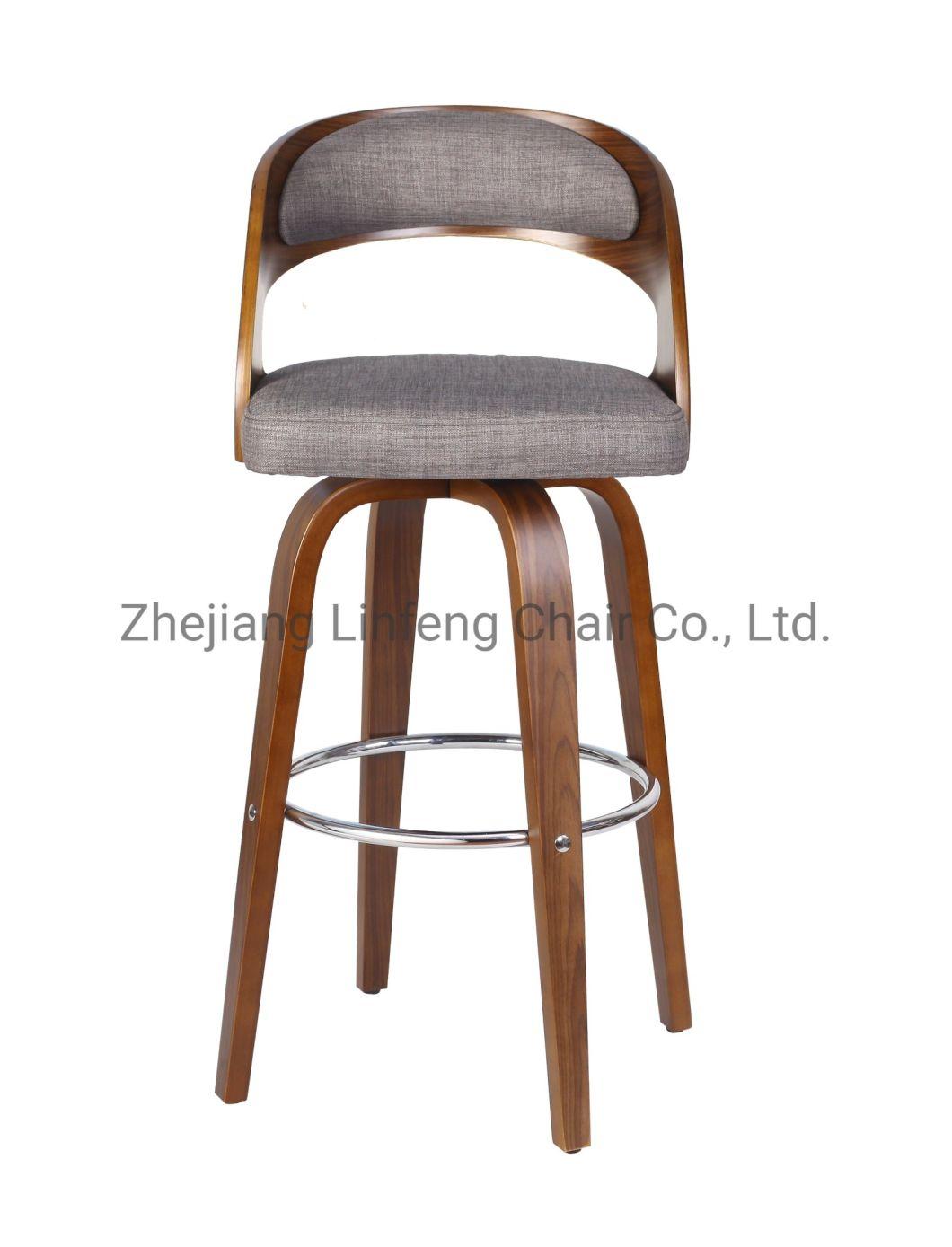 Solid Wooden Bar Chair Restaurant Dining Chair Set Bar Stool Counter Stool