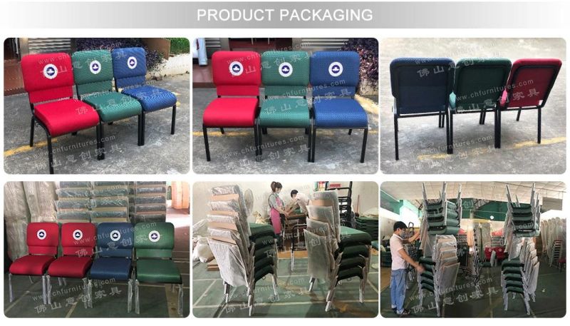Yc-G41-01 Wholesale Metal Church Chair with Kneeler for Auditorium