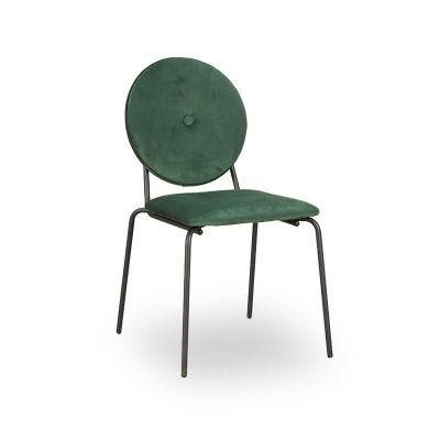 Wholesale Furniture Modern Design Restaurant Velvet Leisure Fabric Dining Room Chair Dining Chair