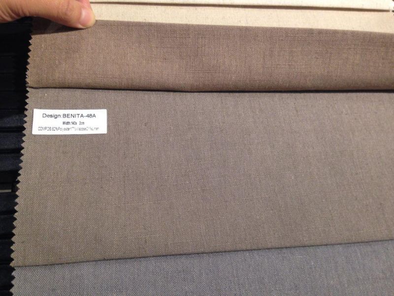 62% Polyester Upscale Plain Dyed Sofa Covering Furniture Fabric