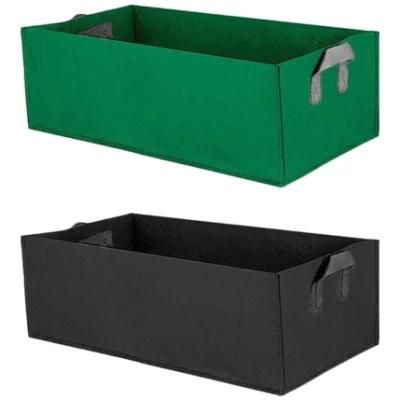 Fabric Raised Garden Bed Thickened 10 Gallon Square Garden Flower Grow Bag Vegetable Planting Bag Planter Pot with Handles