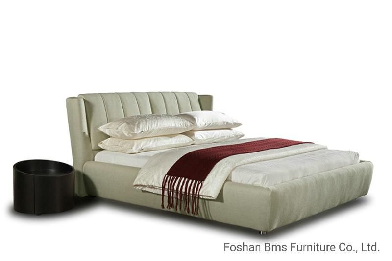 Modern Contemporary Fabric King Size Upholstered Bed