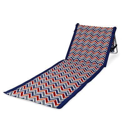 Portable Carry Lightweight Beach Bed Customized Color Polyester Fabric Beach Mat