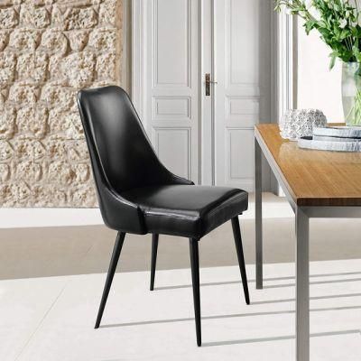 Wholesale Luxury Nordic Modern Design Grey Fabric Upholstered Seat Dining Chairs