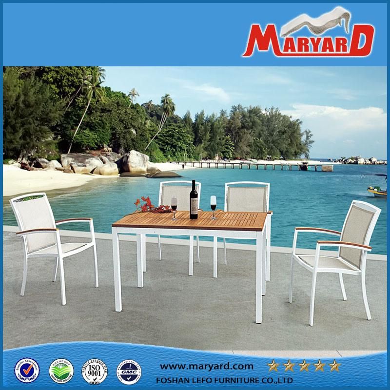 Terrace Garden Dining Table and Chair Outdoor Teak Household Outdoor Hotel Outdoor Furniture Dining Chair