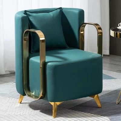 2022 Hot Sale Lazy Leather Sofa Single Sofa Chair Living Room