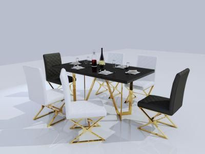 Hot Sale Modern Restaurant Table Leg Metal Dining Chair Home Furniture Dining Set