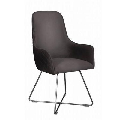 Iron Frame Designer Fabric Dining Chair for Hotel Cafes and Restaurants Can Be Customized Dining Chair