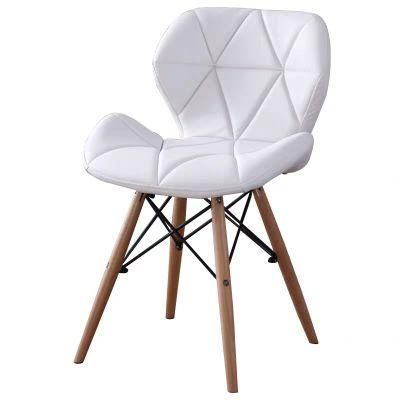 Modern White Black PU Leather Chaise Lounge Dining Chairs for Sale