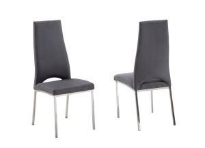 Factory Cheaper Fabric Stainless Steel Leg Dining Chair