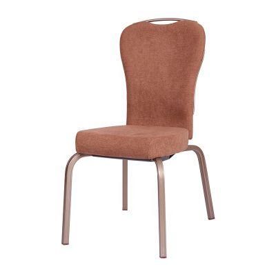 Conference Banquet Furniture Stackable Gold Banquet Chair with Arms