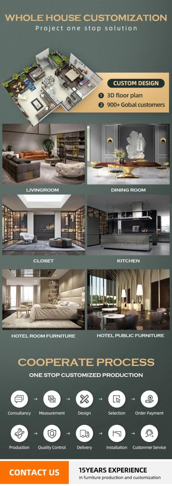 2021 Home Living Wooden Modern Light Luxury Bedroom Set Bed
