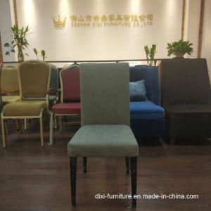 Wholesale Upscale Modern Fabric Upholstered Dining Imitated Wooden Chair