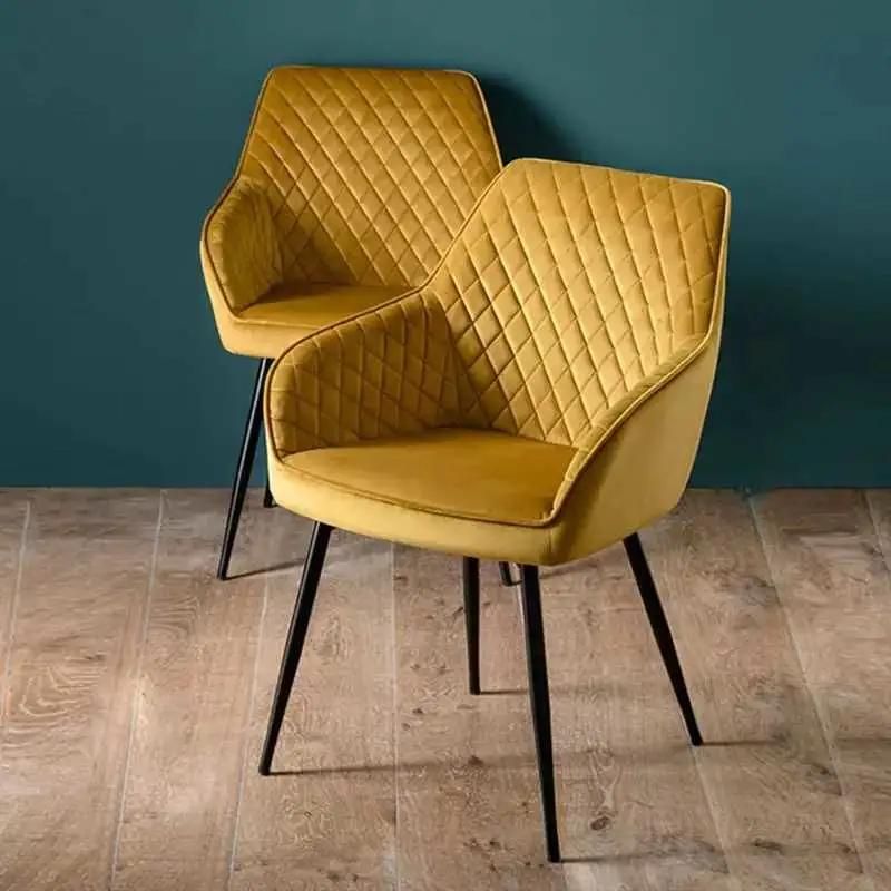 Modern Custom Armchair Living Room Chair Velvet Comfortable Dining Chair