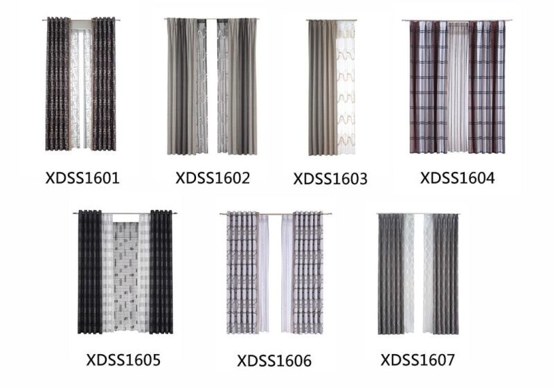 High Quality Classic Solid High Shading Blackout Window Curtain Fabric Curtains for Hotel