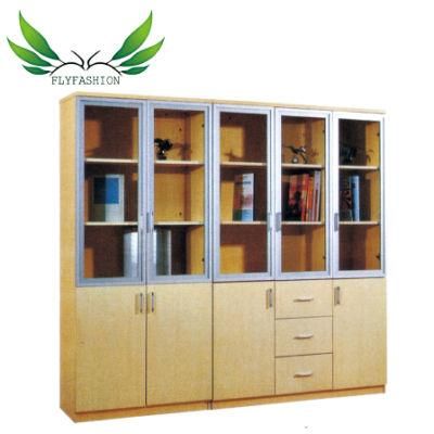 Wooden Cabinet with Glass Display Filing Cabinet on Sale