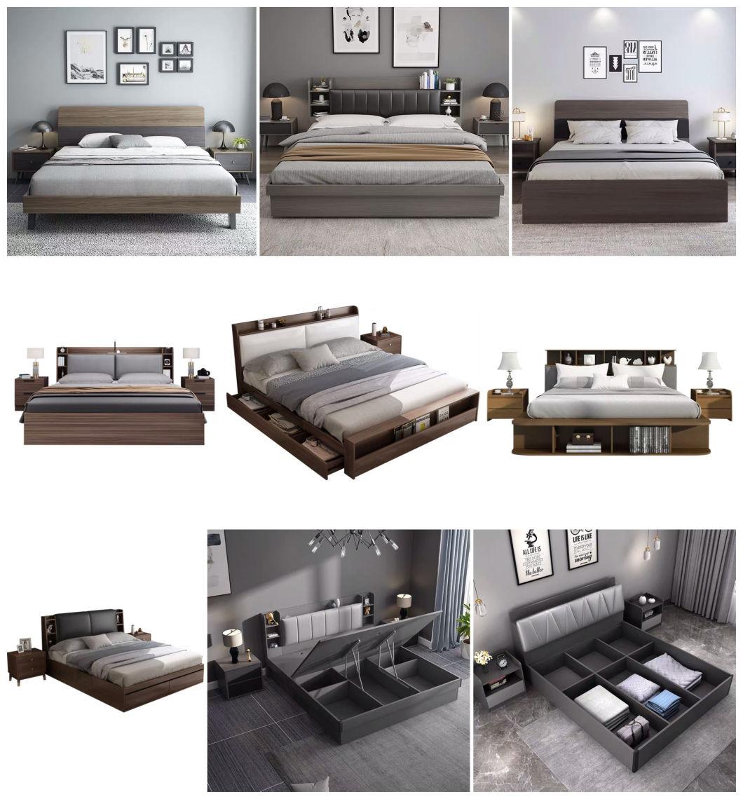 Home Furniture Set Factory Price Corner Fabric Bed