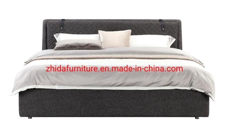 Modern Home Hotelfabric Storage Bedroom Furniture King Size Bed