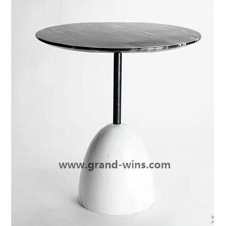 Luxury Italian Style Round Stainless Side Table Tea Coffee Table
