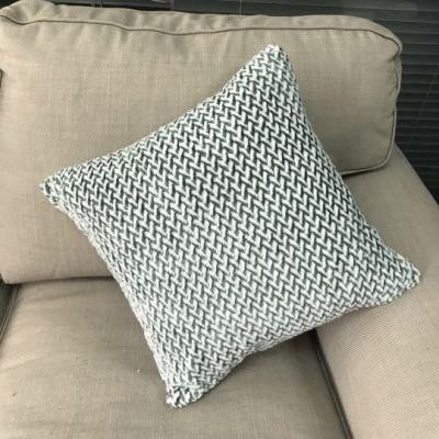 Multi Color Melange Jacquard Plush Flannel Fleece Bedding Sofa Cushion
