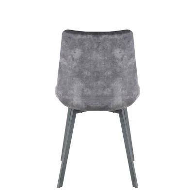 High Quality Dining Room Coffee Shop Modern Metal Legs Soft Fabric Chair