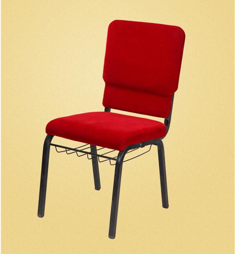 Best Selling Comfortable Hotel Indoor Wedding Furniture Metal Church Chair