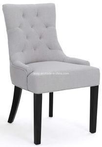 Modern America Furniture Wooden Table Dining Upholstery Fabric Dine Tufted High Back Velvet Chair