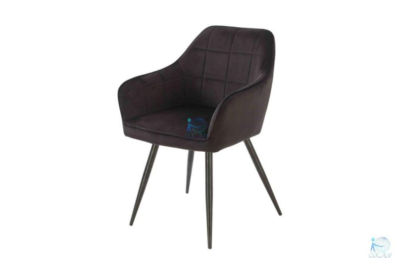 Wholesale New Type Nordic Modern Luxury Outdoor Living Room Restaurant Furniture Colorful Aqua Velvet Dining Chair