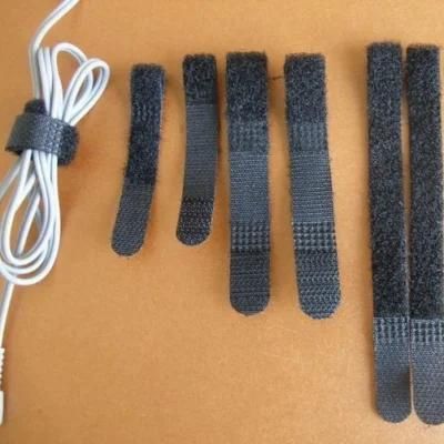 Made in China CE Certificate Black Hook &amp; Loop Cable Tie for Straps