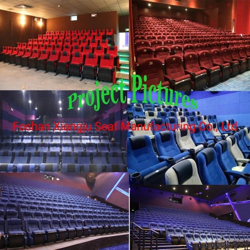 2021 New Design Plastic Auditorium Chairs with Arms for Theater Hall