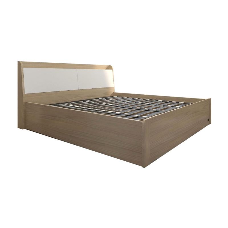 Modern 5 Pieces Wooden Bedroom Furniture Bed with Hydraulic Storage King Size Bed