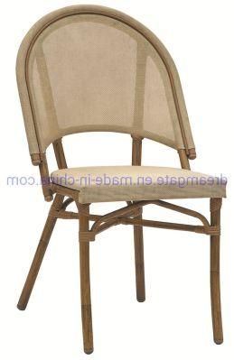 Old Fashion White Fabric Dining Chair