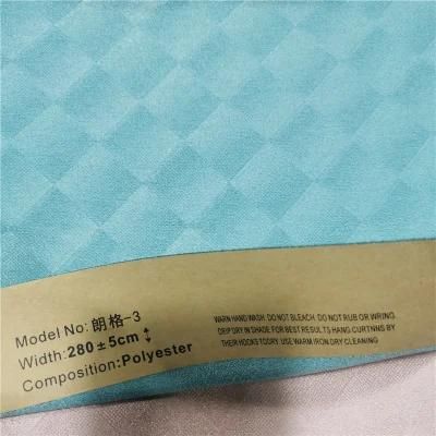 Upholstery Check Design Polyester Factory Price Sofa Curtain Fabric