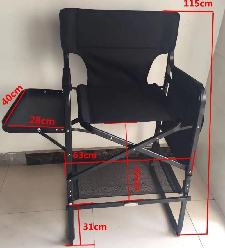 Outdoor Fish Camping Director Chair with Table and Bag