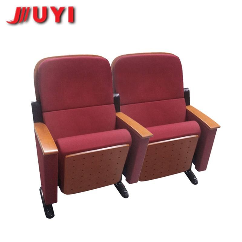 VIP Brand Indoor Upholstery Folding Auditorium Lecture Stackable Wooden Theater Chair Stackable Chairs for The Theater