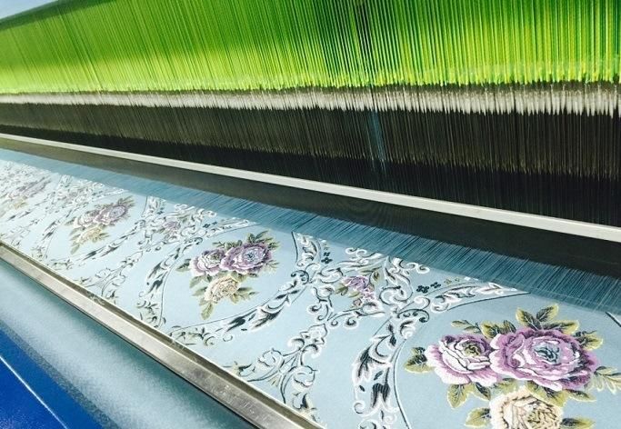 Strip Chenille Polyester Fabric Textile Sofa Fabric (fth31965)