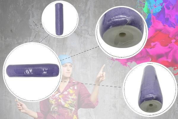 High Quality European Paint Roller Cover with Purple Polyester Fabric