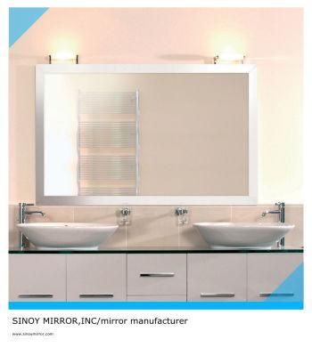 5mm Home Decorative Bathroom Wall Silver Mirror
