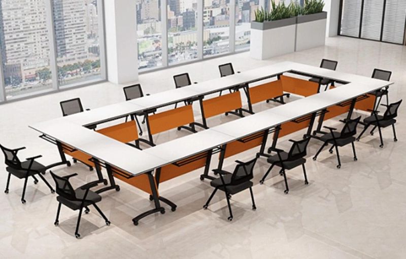 Rapid Steel Frame Folding Table Round Meeting Table Boardroom Desk