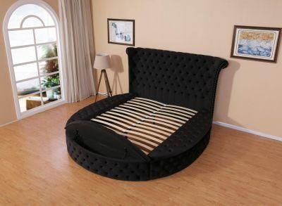 Huayang Hotel Bedroom Furniture Modern Design Double Adult Fabric Bed