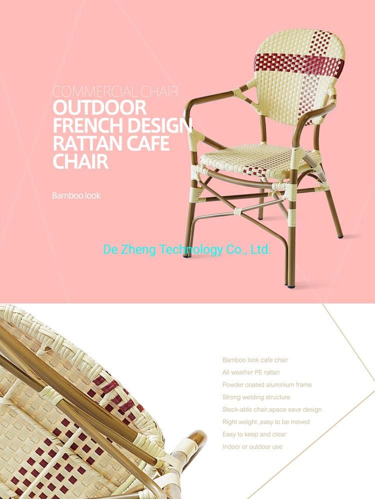 Hot Sell Foshan Outdoor Aluminium Outdoor Rattan Furniture Patio Poly Rattan Wicker Garden Chair