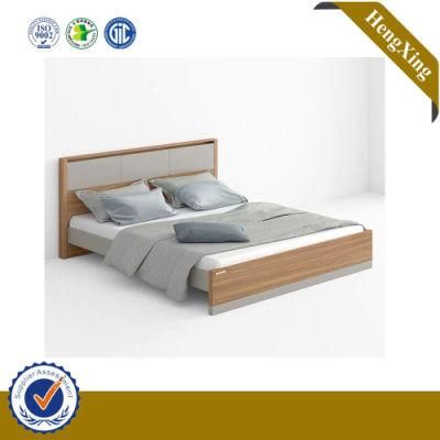 Latest Simple King Size Wood Double Queen Bed Designs with Box