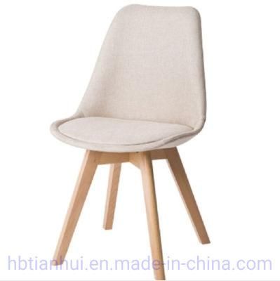 New Dining Wood Chair Modern Dining Room Furniture Fabric Home Restaurant Furniture Wedding Dining Outdoor Folding Leisure Chair