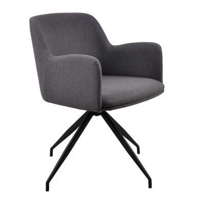 High Quality Dining Chair Fabric Leather Metal Leg Modern Dining Chair