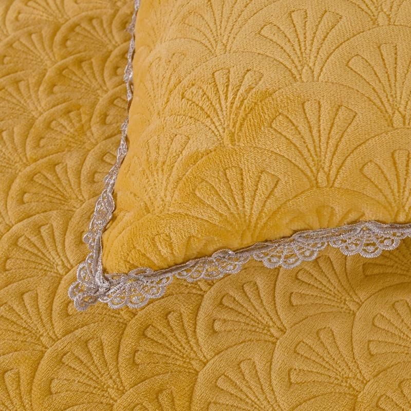 Universal for Adults and Kids Bed Skirt Style Milk Velvet Fabric for Bed Spread Bedspreads
