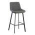 Wholesale Nordic Modern Designed Kitchen Fabric PU Seat Back Dining Bar Chair