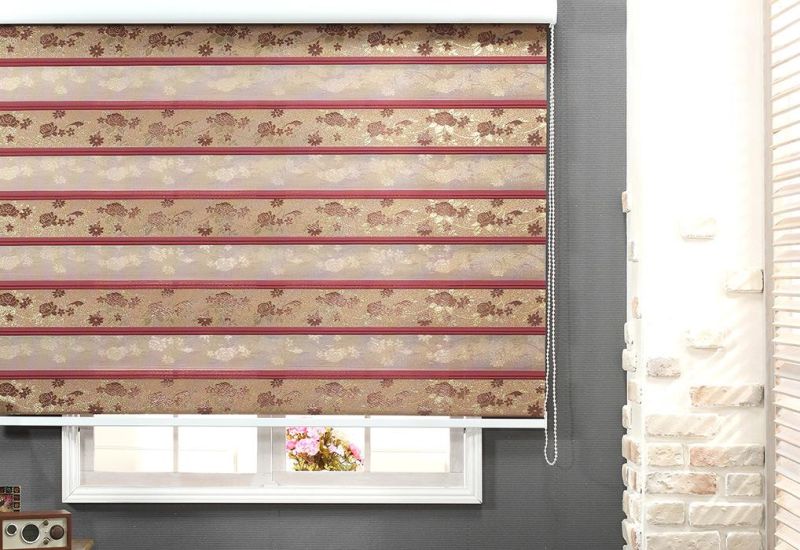 Home Decorative Custom Made Fabric Chain Roller Window Double Blinds