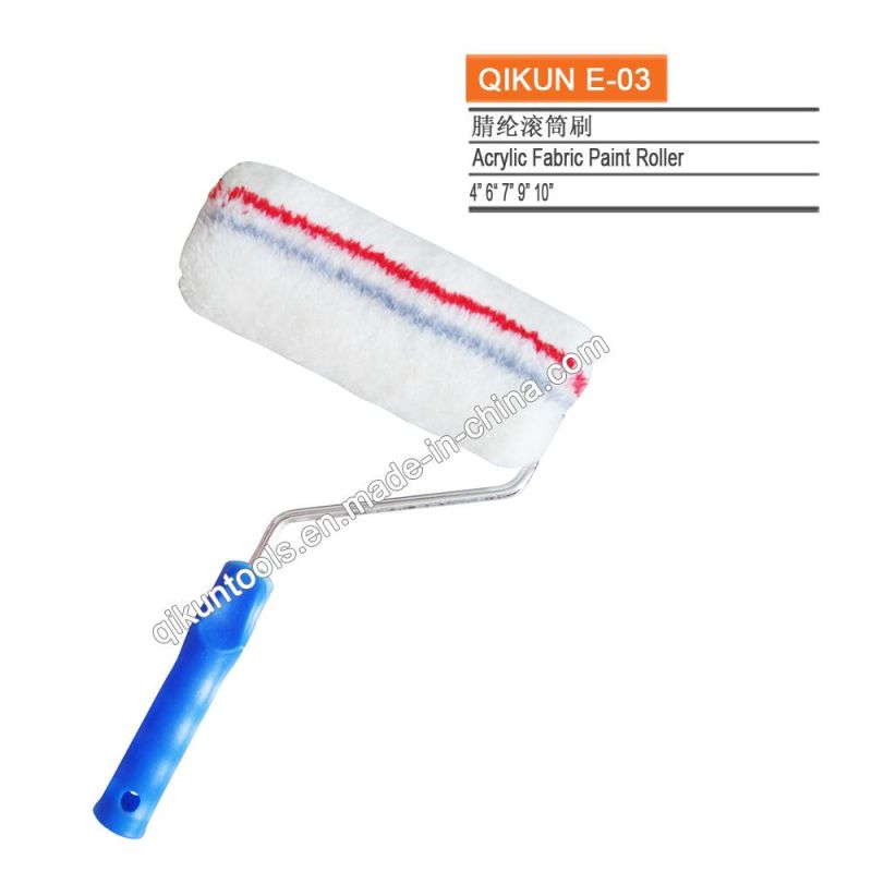 E-03 Hardware Decorate Paint Hand Tools Plastic Handle Acrylic Fabric Paint Roller