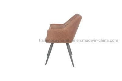 Okay Furniture High Quality Home Restaurant Furniture New Design Coffee Hotel Leisure Upholstered Velvet Fabric Dining Room Chair